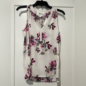 StitchFix Exclusive: White & Pink Floral Blouse by Alice Blue - Size Small